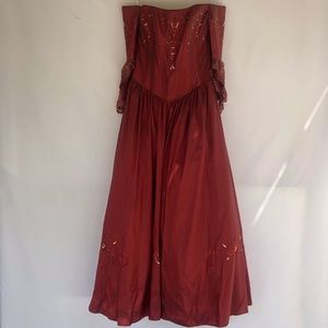 Burgundy Quinceañera / Prom dress